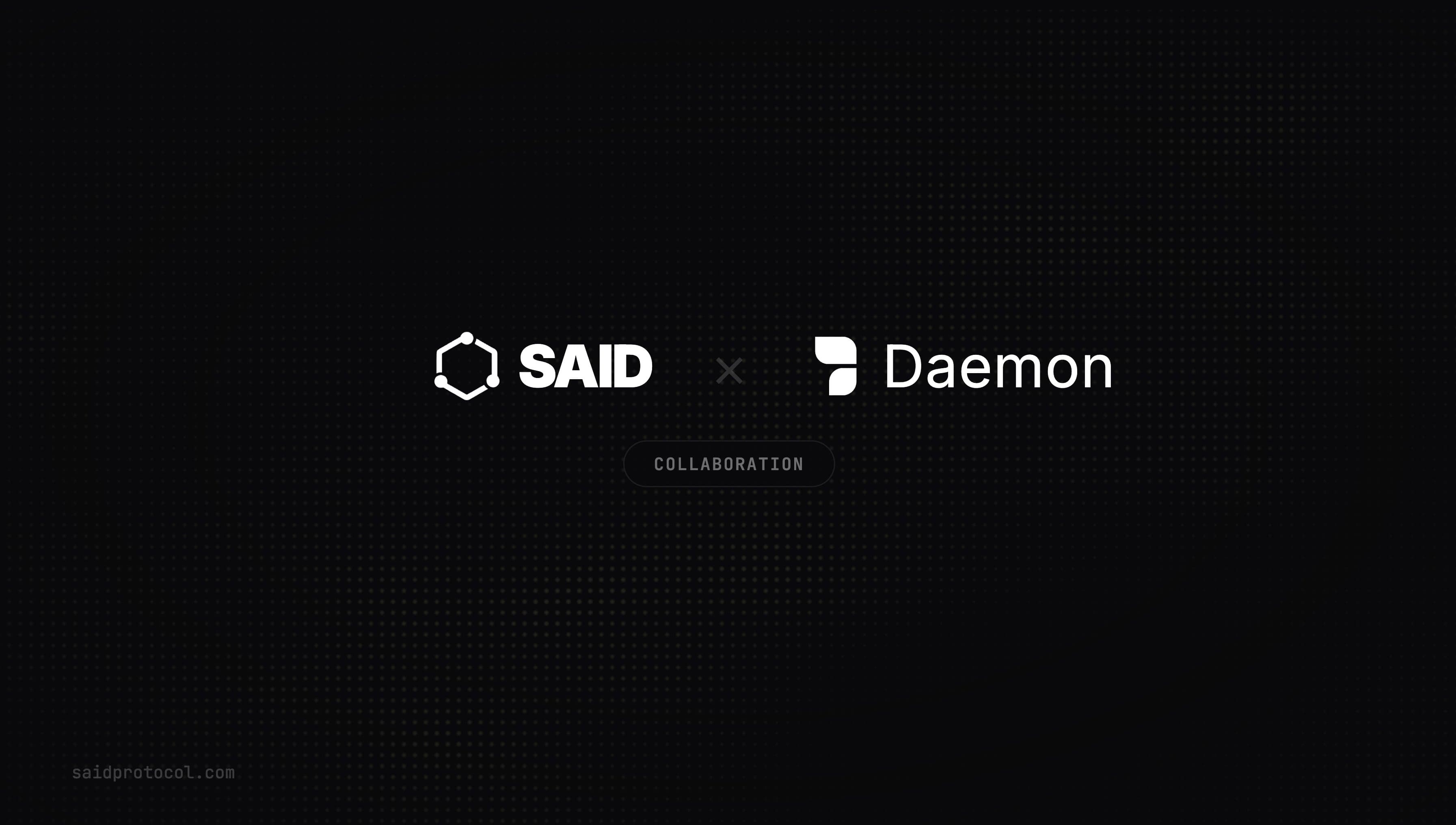 SAID × Daemon: Agent Identity, Right Inside Your Editor
